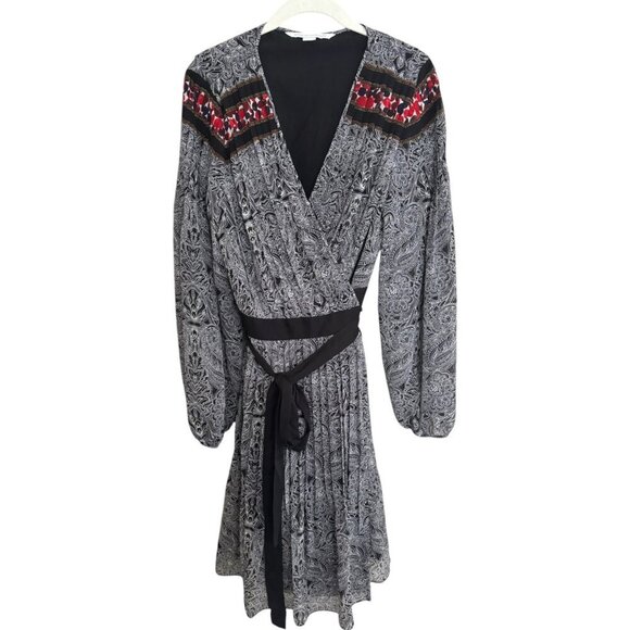 Diane Von Furstenberg Bianka Silk Wrap Dress - Picture 2 of 7